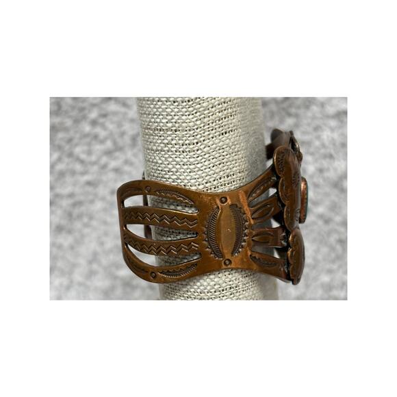 Vintage Bell Trading Post Solid Copper Butterfly Cuff Bracelet #63860 - Picture 2 of 6
